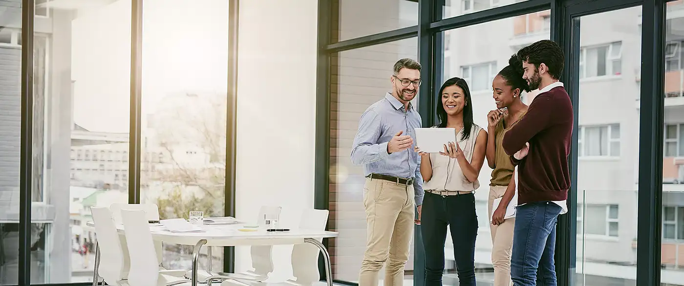 Employee support and care illustration